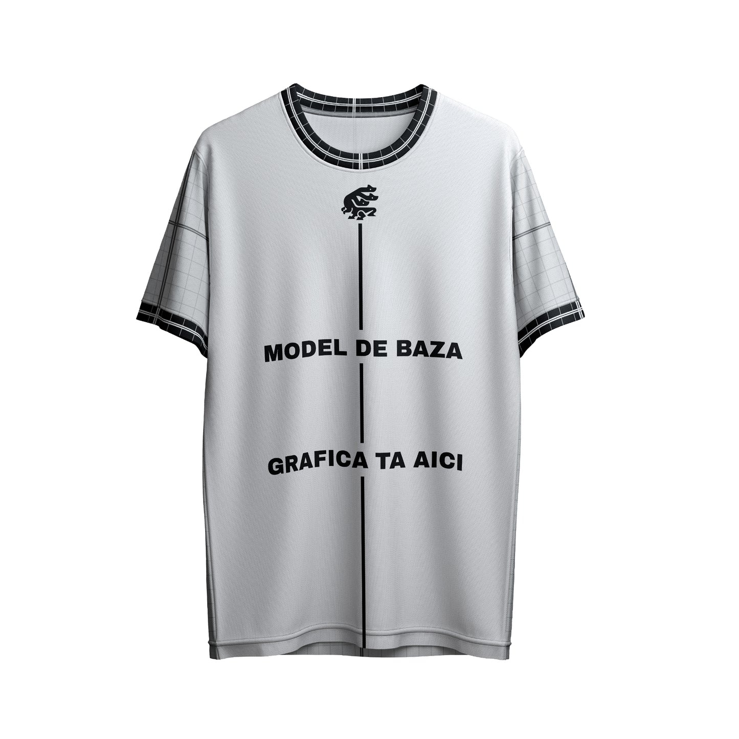 Tricou Sport Personalizabil – Core Grid Silver