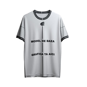 Tricou Sport Personalizabil – Core Grid Silver